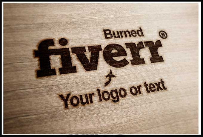 Download Wood Burning Logo - mockup